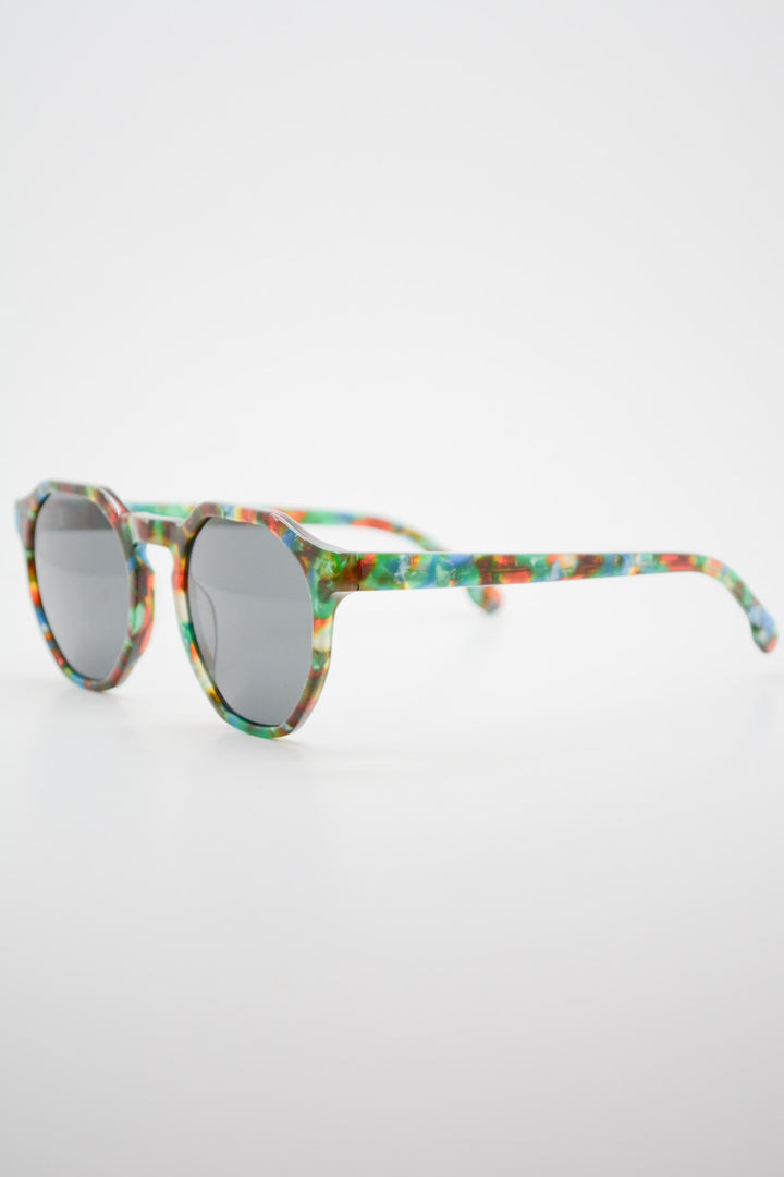 gafas de sol three verde rojo