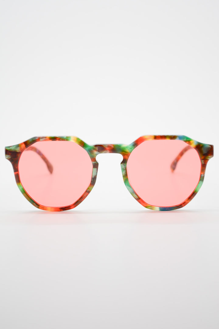 gafas de sol three verde rojo