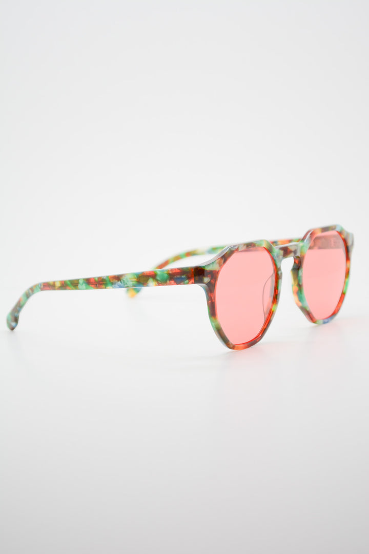 gafas de sol three verde rojo