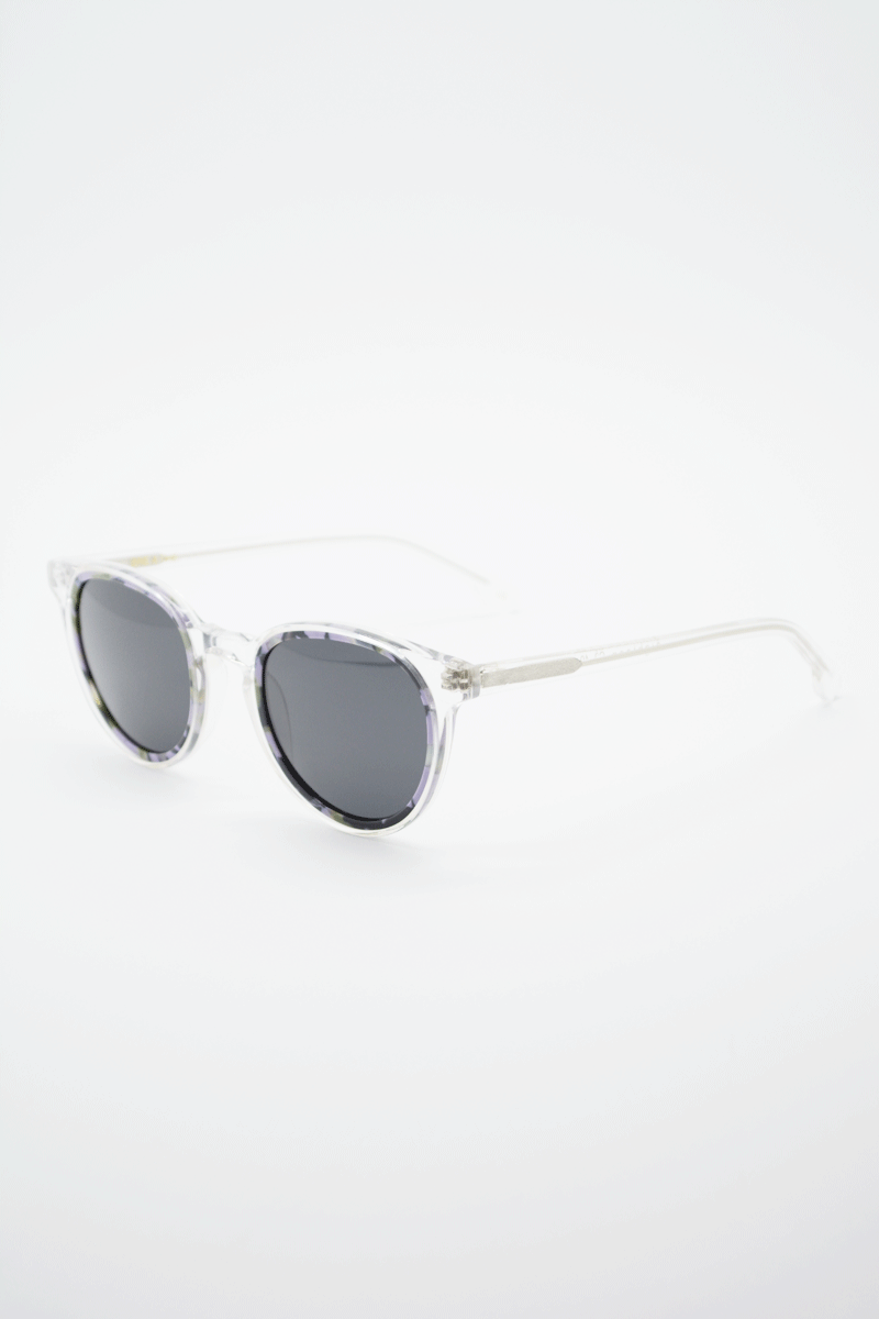 Color_eighteen sunglasses transparente terrazo morado